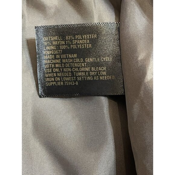 WORTHINGTON Women's Blazer Jacket Shoulder Pads No Pockets Button Size 16 - Picture 4 of 8